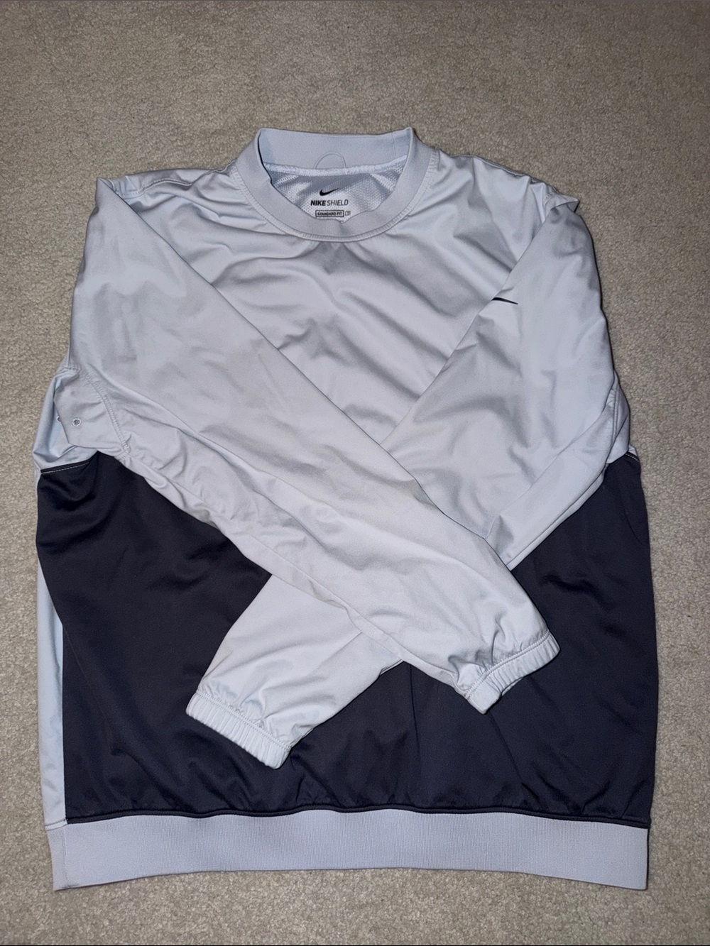 Nike Two-Tone Shield Pullover - White & Black